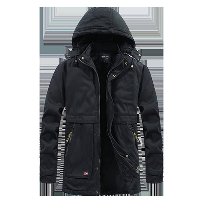 Men's padded parka with hood and soft teddy lining Shop Velvia
