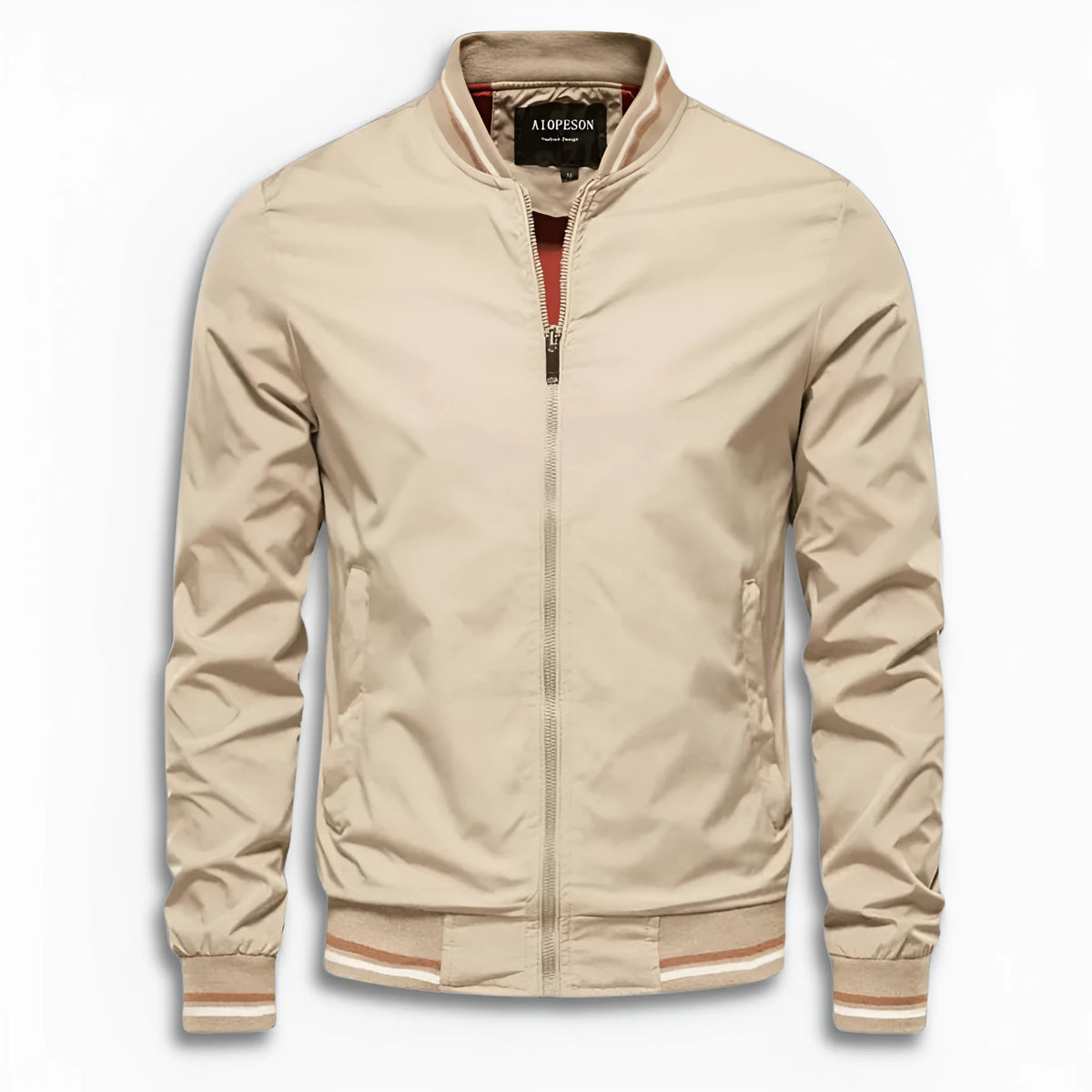 Men's Casual Transitional Jacket with Water-Repellent Surface & Stand Collar Shop Velvia