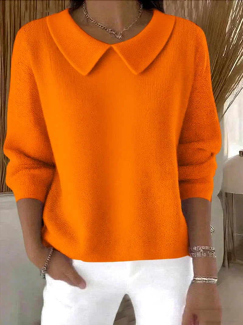 Shop Velvia | Collar Knit Women's Sweater