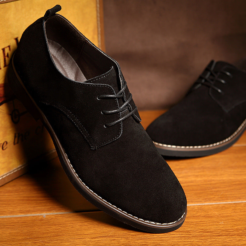 Men's Elegant Suede Lace-Up Shoe Shop Velvia