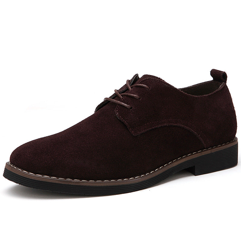 Men's Elegant Suede Lace-Up Shoe Shop Velvia