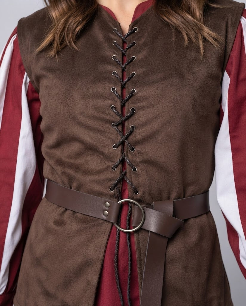 Women's Casual Lace-Up Vest Shop Velvia