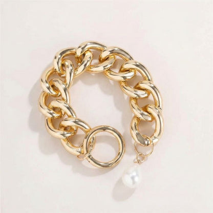 Women's Open Multi-Row Bracelet with Ball Ends
