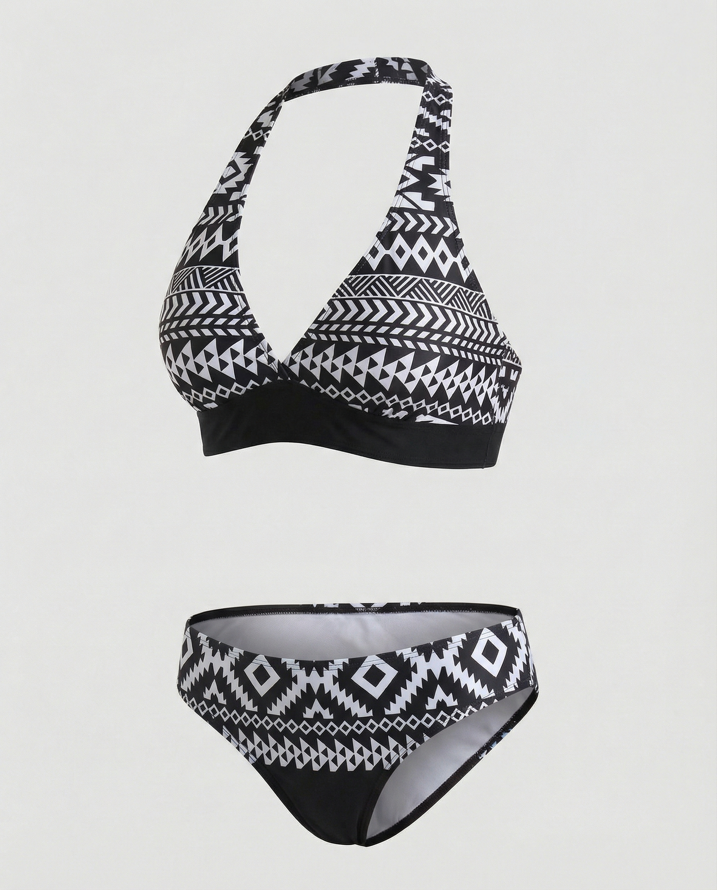 Bikinis with Floral and Geometric Print