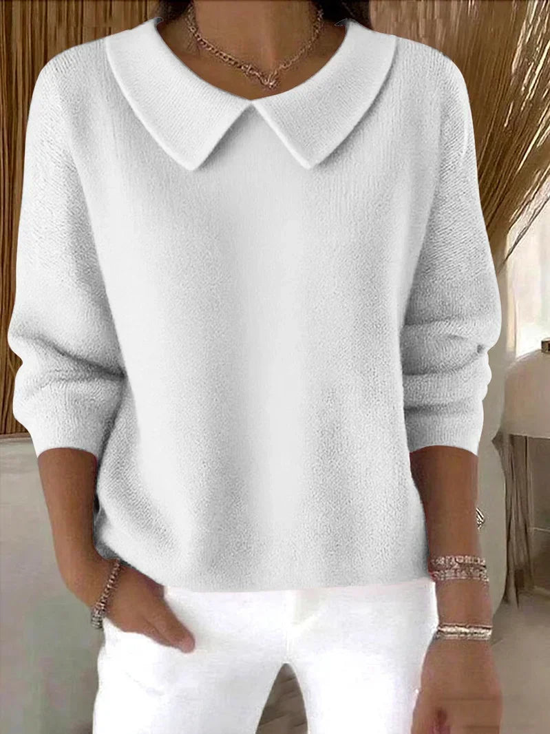 Shop Velvia | Collar Knit Women's Sweater