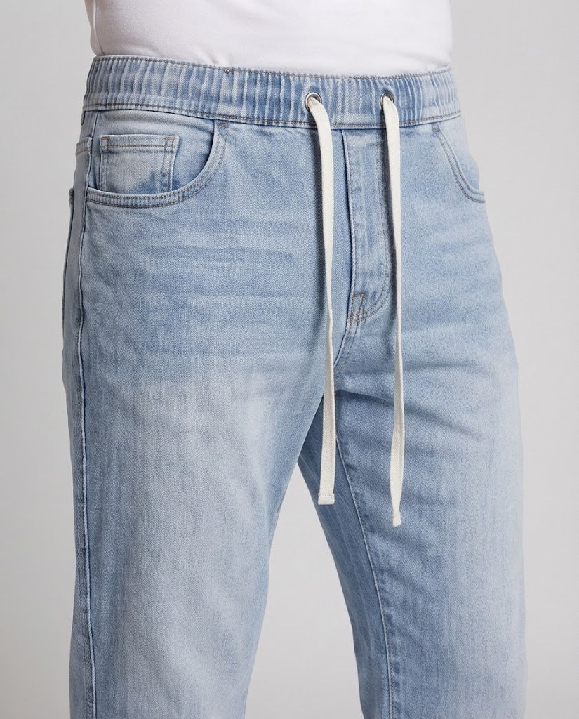 Men's Wide Stonewashed Denim Jeans with Floor-Length Hem and Relaxed Fit Shop Velvia