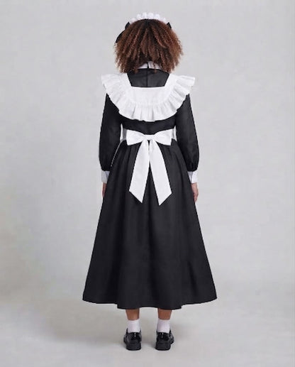 Women's costume dress with ruffle details and elegant accessories Shop Velvia