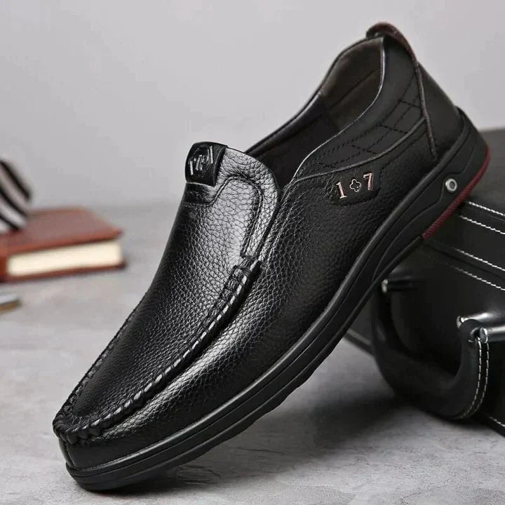Men Genuine Leather Slip-on Shoes Shop Velvia