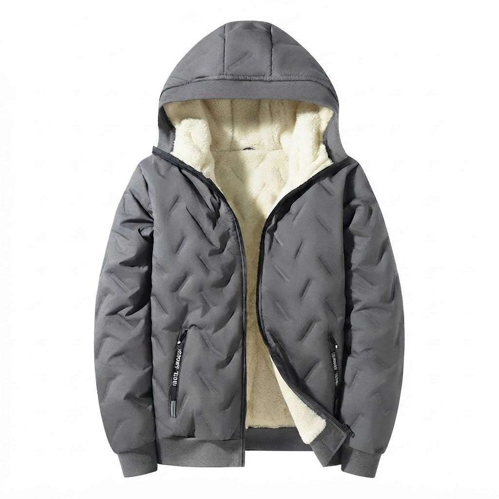 Men's Warm Padded Jacket with Hood Shop Velvia