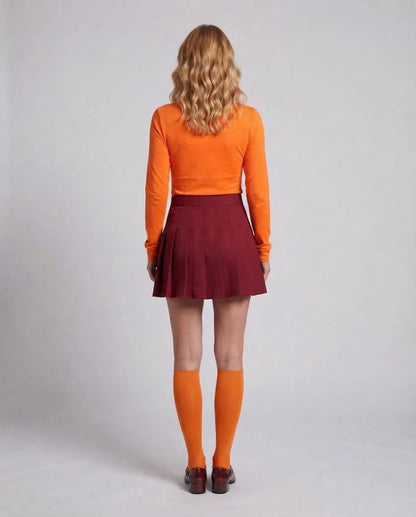 Women Cosplay Costume Set with warming turtleneck and skirts Shop Velvia
