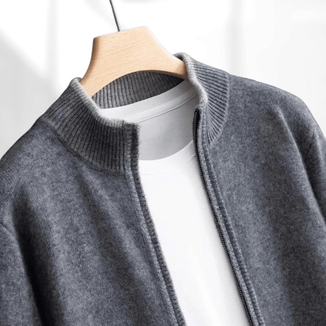 Shop Velvia | Cashmere Zip Jacket