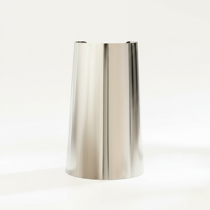 Women Wide Open Bangle in Shiny Metal Look