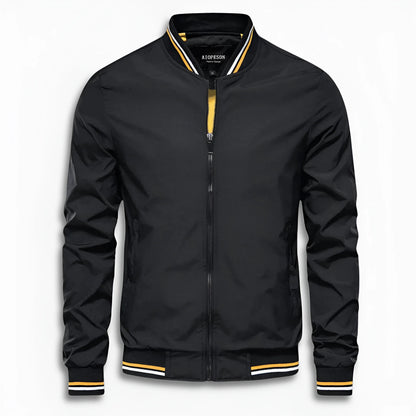 Men's Casual Transitional Jacket with Water-Repellent Surface & Stand Collar Shop Velvia