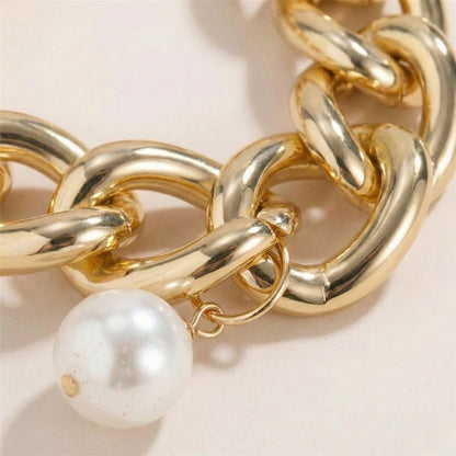 Women's Open Multi-Row Bracelet with Ball Ends