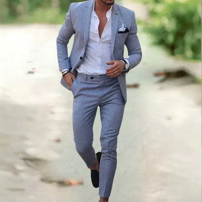 Men's Summer Suit 2-Piece – Blazer & Trousers