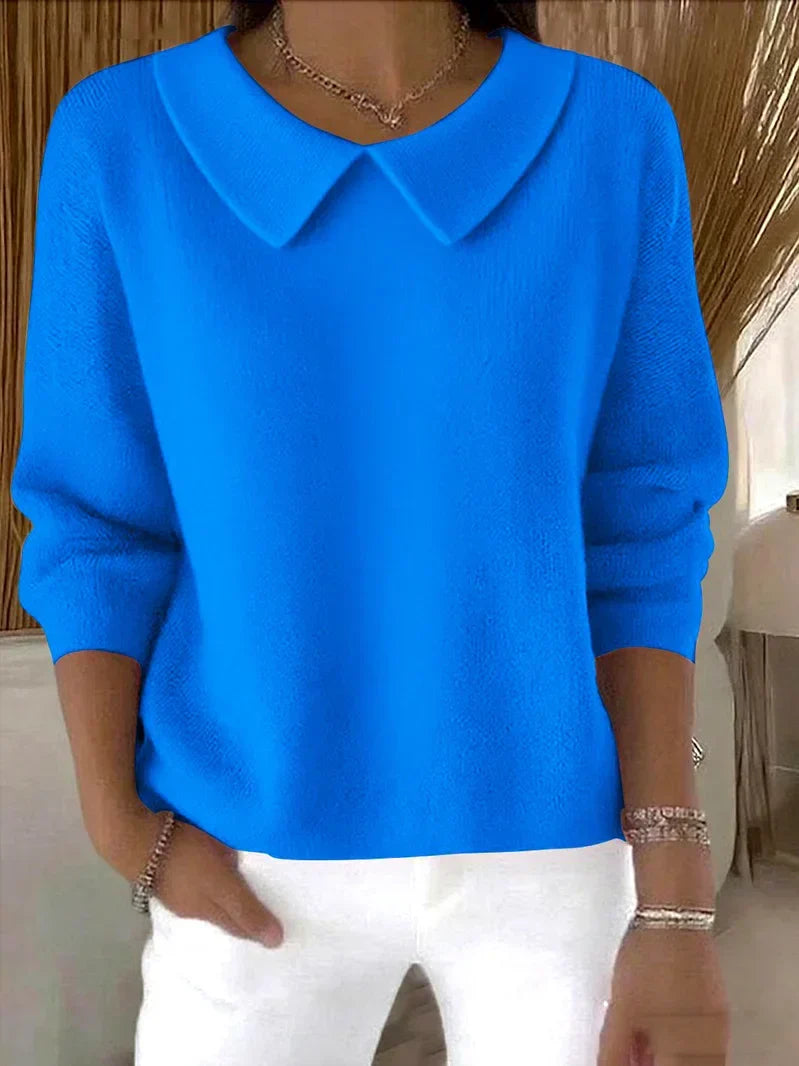 Shop Velvia | Collar Knit Women's Sweater
