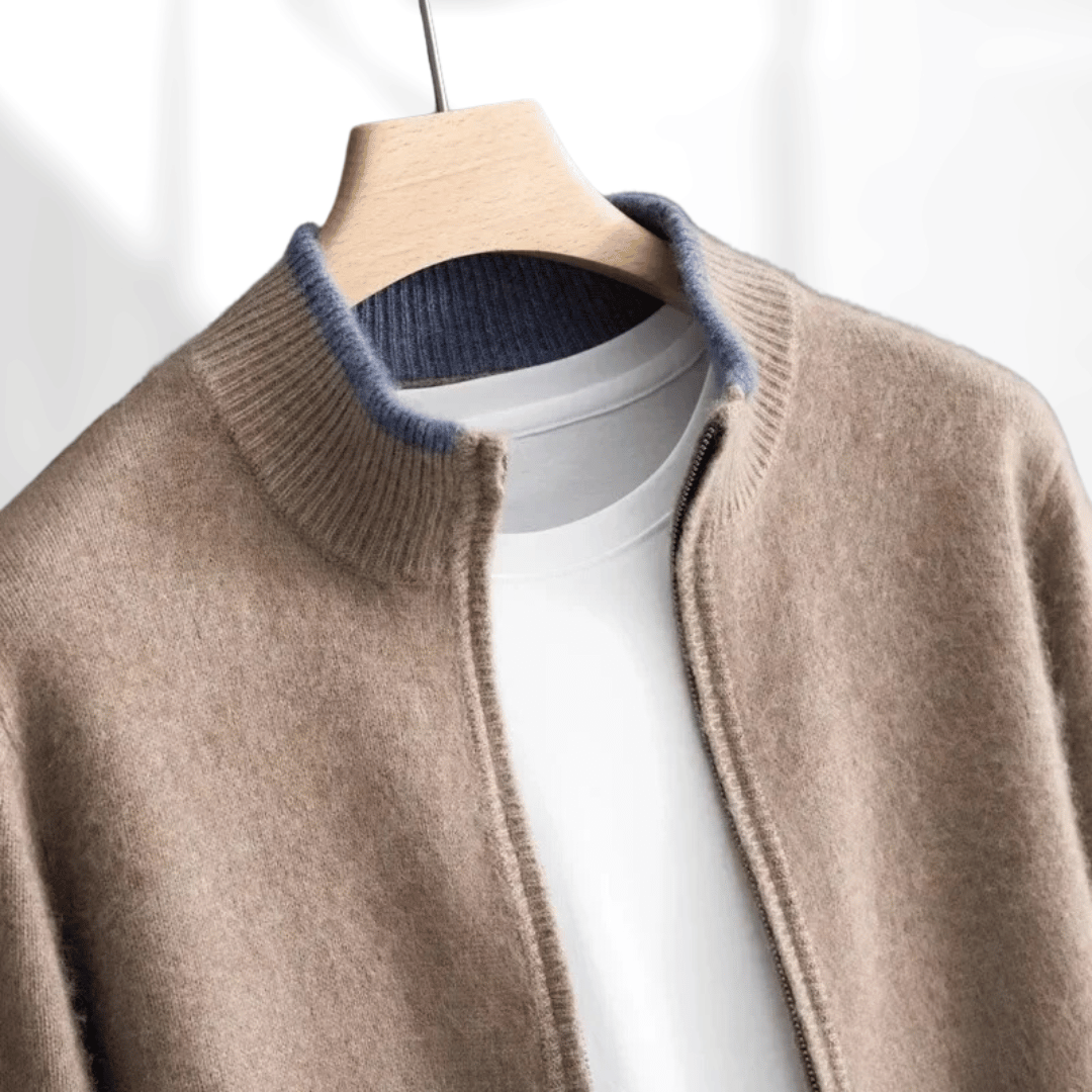 Shop Velvia | Cashmere Zip Jacket