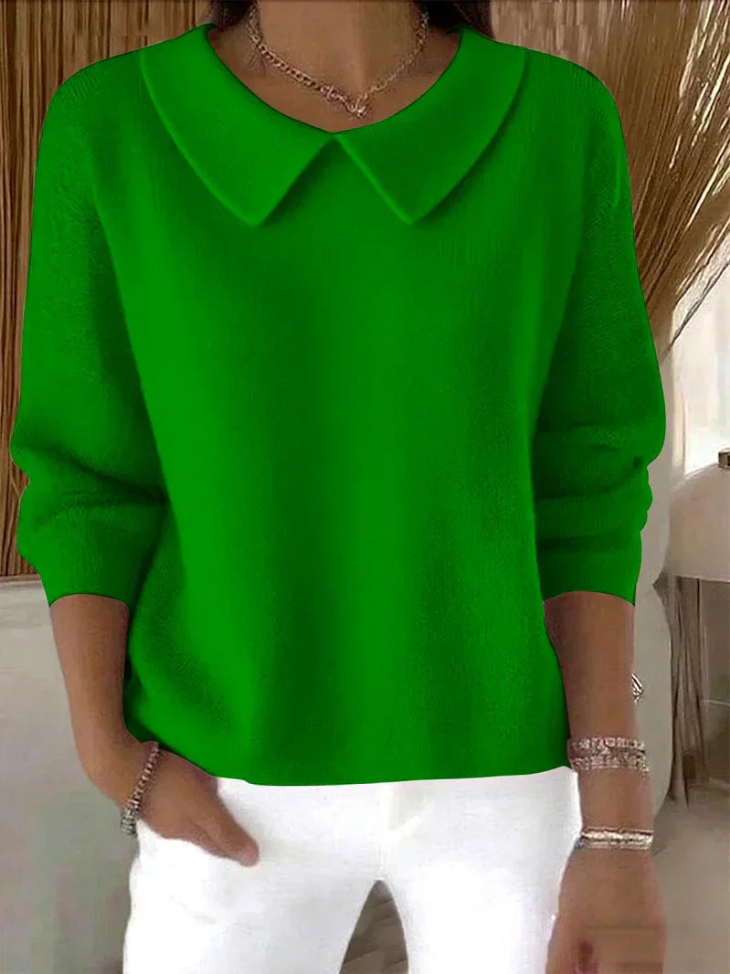 Shop Velvia | Collar Knit Women's Sweater