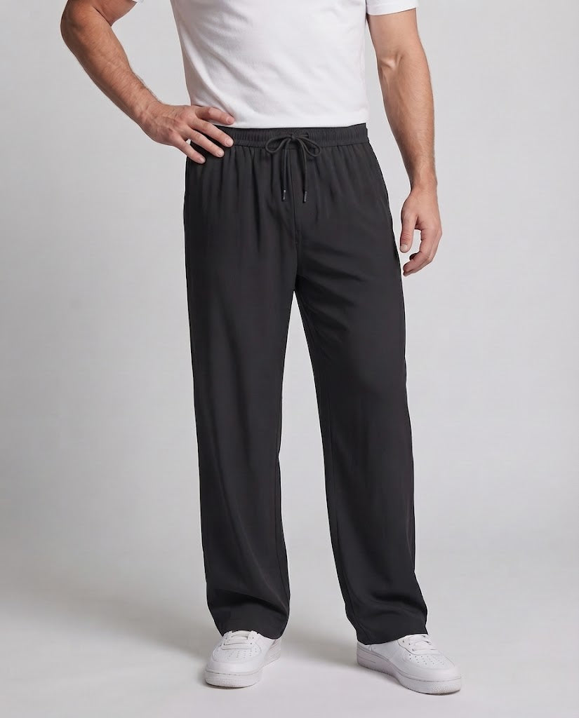 Men's Comfortable Sports Pants with Elastic Waistband and Pockets Shop Velvia