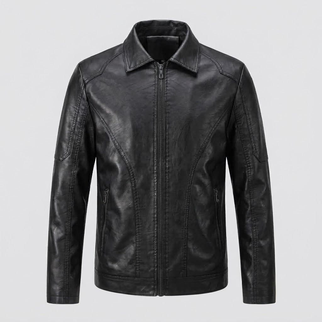 Men's modern faux leather jacket Shop Velvia