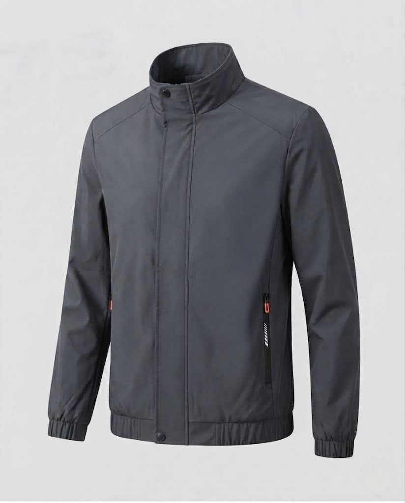 Men's Fashion Transitional Jacket with Practical Zipper Pockets Shop Velvia