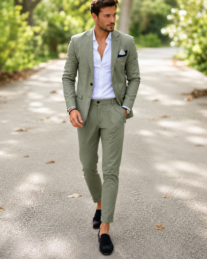 Men's Summer Suit 2-Piece – Blazer & Trousers
