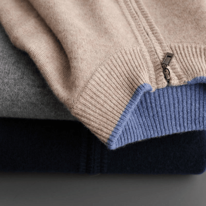 Shop Velvia | Cashmere Zip Jacket