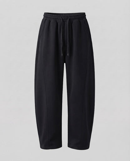 Men's Wide Relaxed Lounge Jogging Pants with Drawstring Waist and Flowing Palazzo Cut Shop Velvia