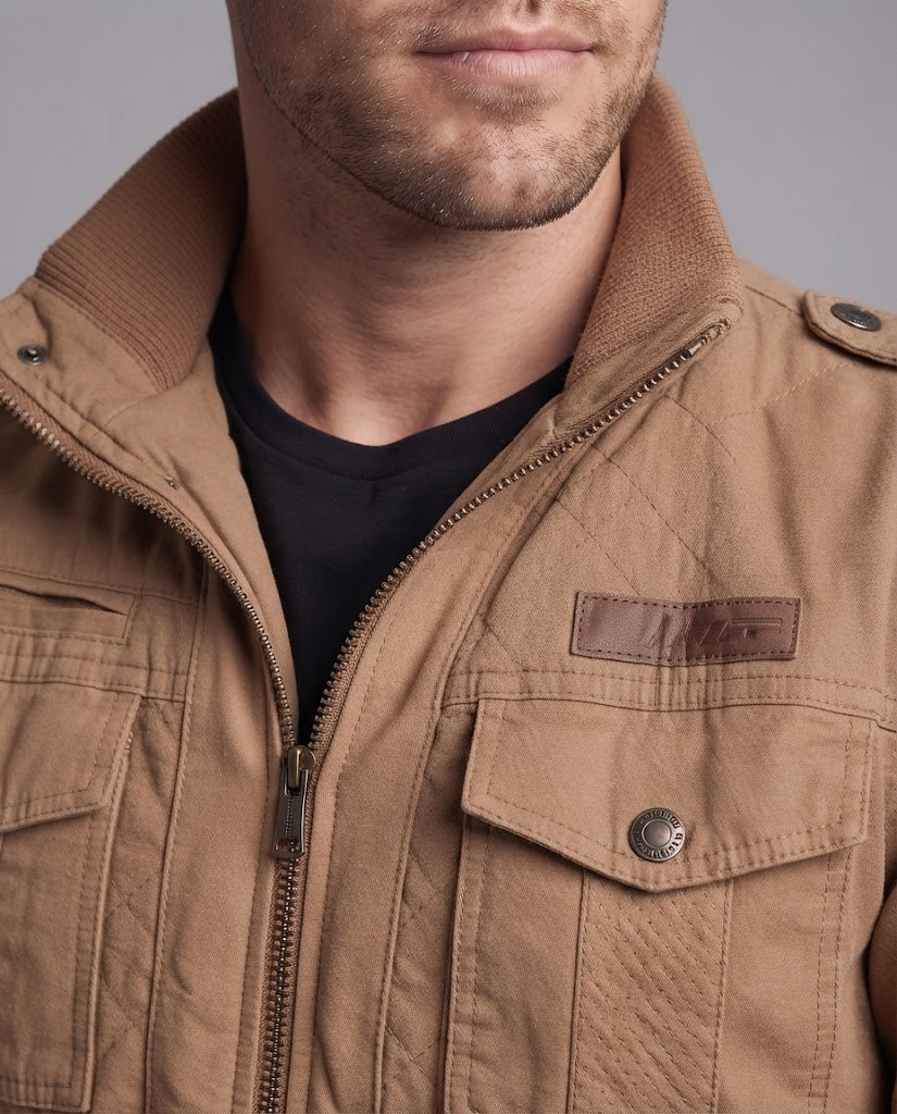 Men's winter jacket with fleece lining and multifunctional pockets Shop Velvia