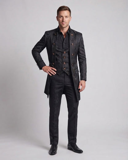 Men's elegant tailcoat with elaborate embellishments Shop Velvia