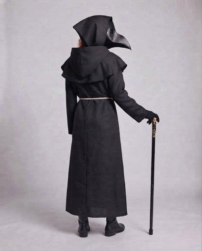 Women's monk costume with hood and ruffle elements Shop Velvia