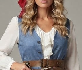 Women's Pirate Costume with Detail Embellishments Shop Velvia
