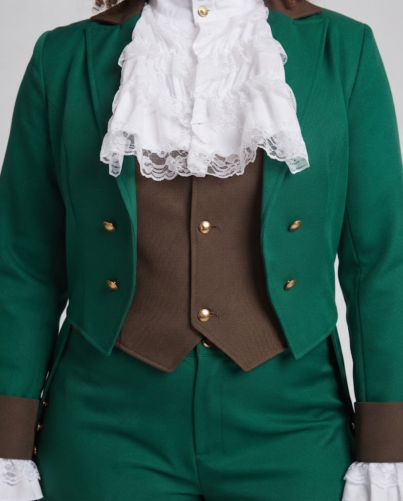 Ladies Historical Ruffled Blouse with Elegant Stand-Up Collar Shop Velvia