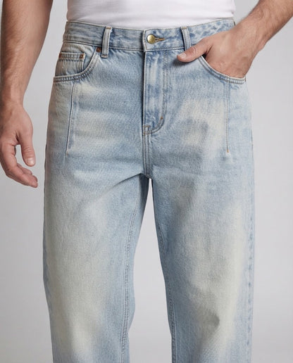 Men's Floor-Length Baggy Palazzo Denim with Low Waist Fit and Wide Hem Shop Velvia