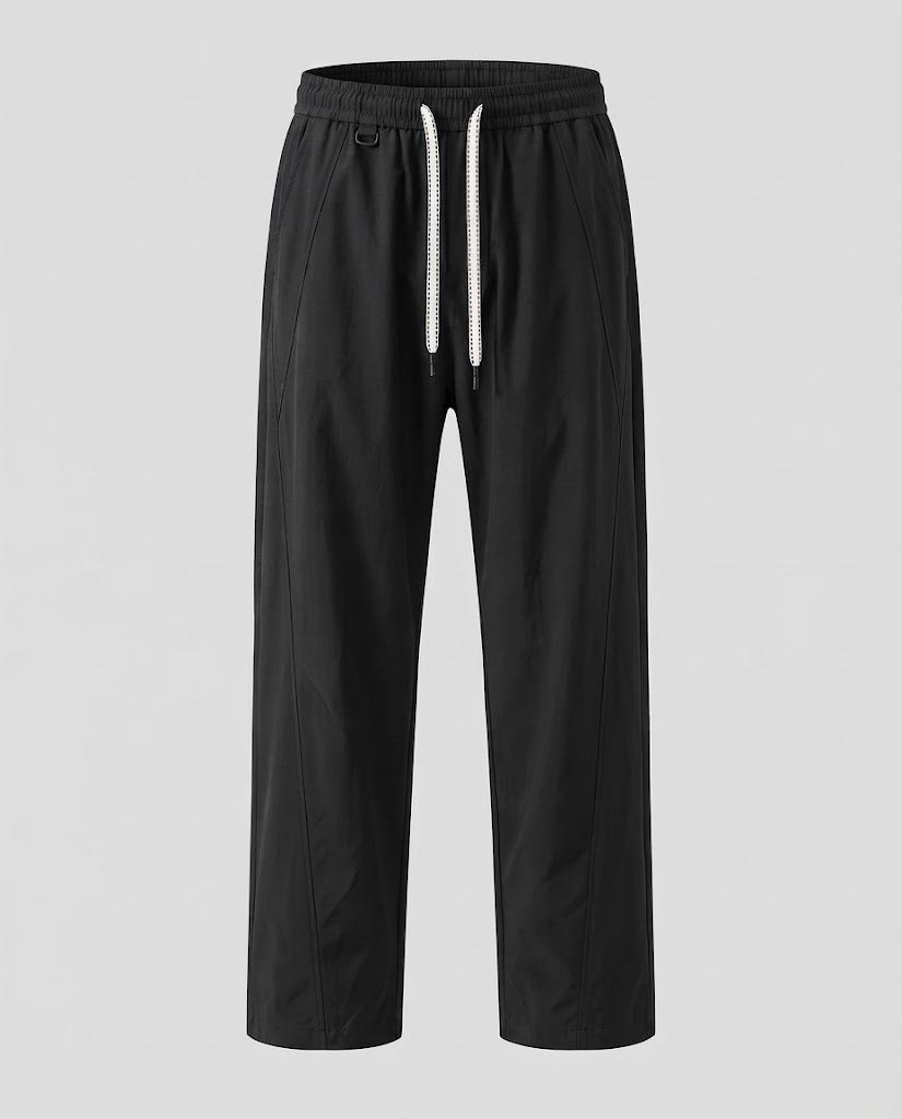 Men's Loose Outdoor Casual Pants with Drawstring Waist and Straight Leg Shop Velvia