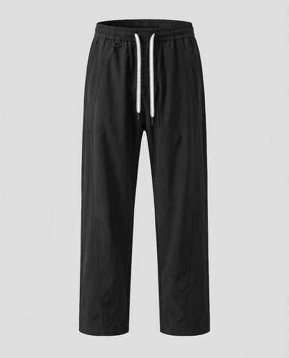 Men's Loose Outdoor Casual Pants with Drawstring Waist and Straight Leg Shop Velvia