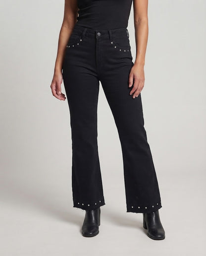 Women’s Fashionable and Relaxed High-Waist Denim Trousers Shop Velvia