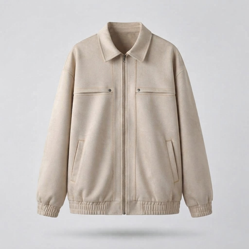 Men's Casual Faux Leather Jacket with Practical Pockets Shop Velvia