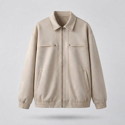 Men's Casual Faux Leather Jacket with Practical Pockets Shop Velvia