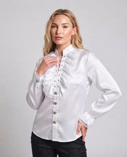 Women's Ruffle Blouse with Elegant Details Shop Velvia