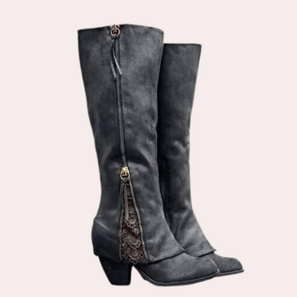 Shop Velvia | Elegant Boots With High Heels For Women