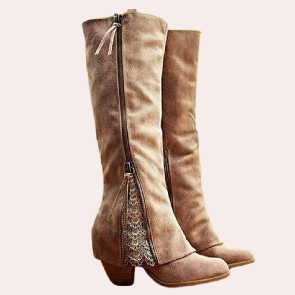 Shop Velvia | Elegant Boots With High Heels For Women