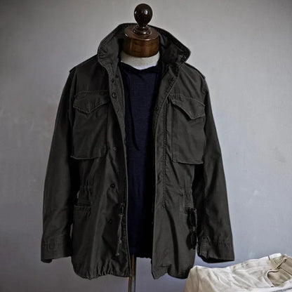 Shop Velvia | Jacket Drawstring Parka Field Jacket