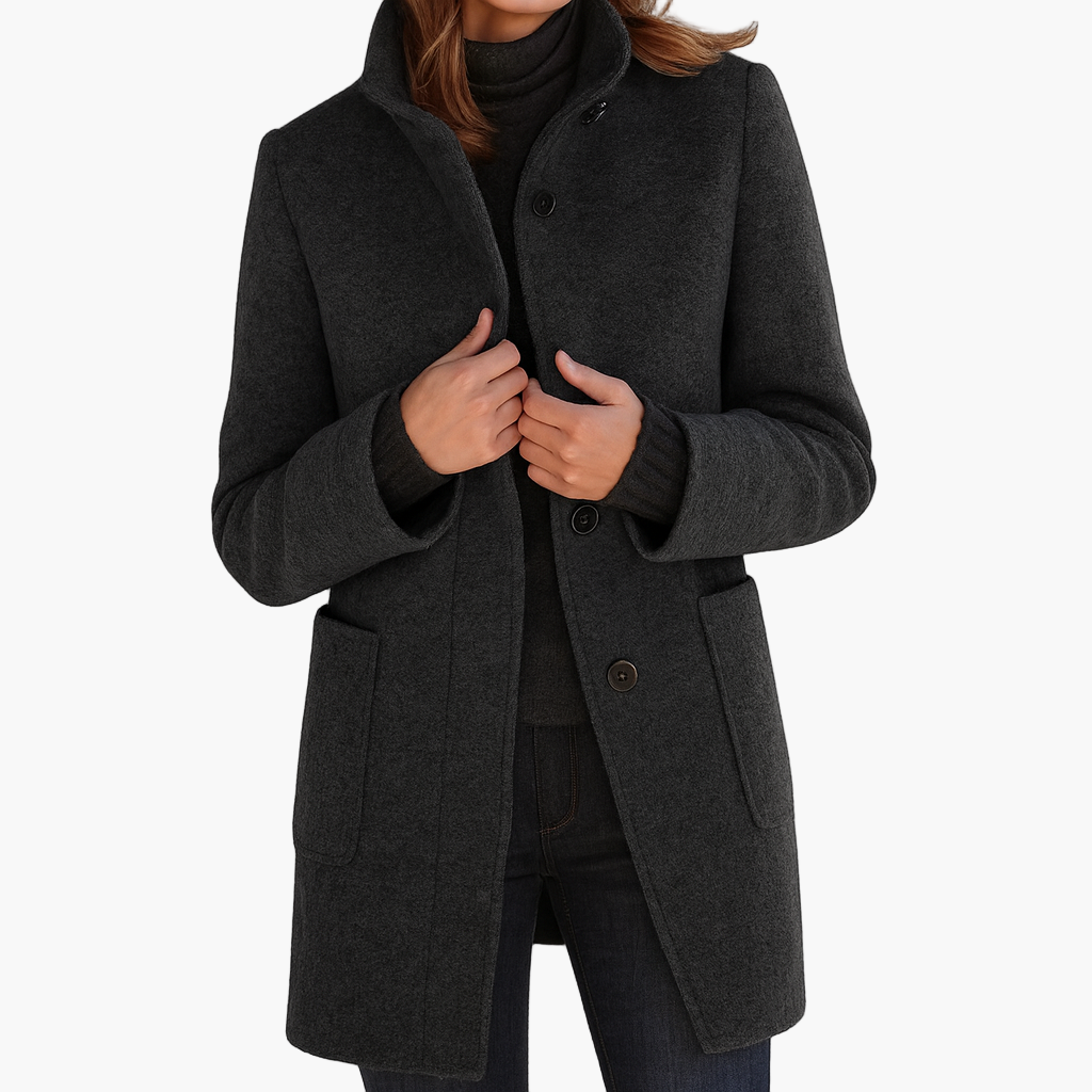 Shop Velvia | Short Coat Modern Elegant Transitional Jacket for Everyday & Work