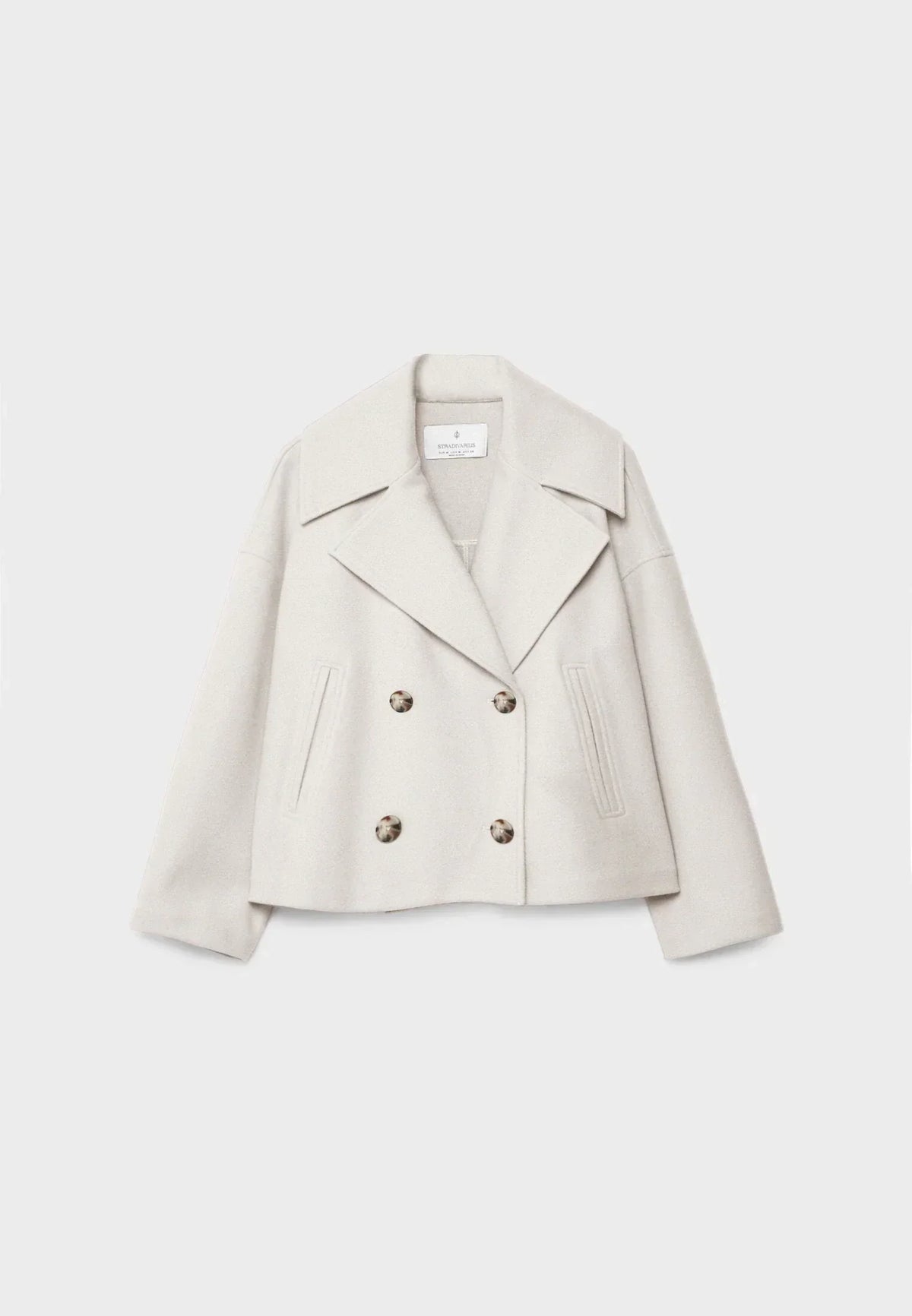 Ladies short double-breasted coat