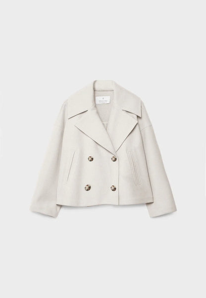 Ladies short double-breasted coat