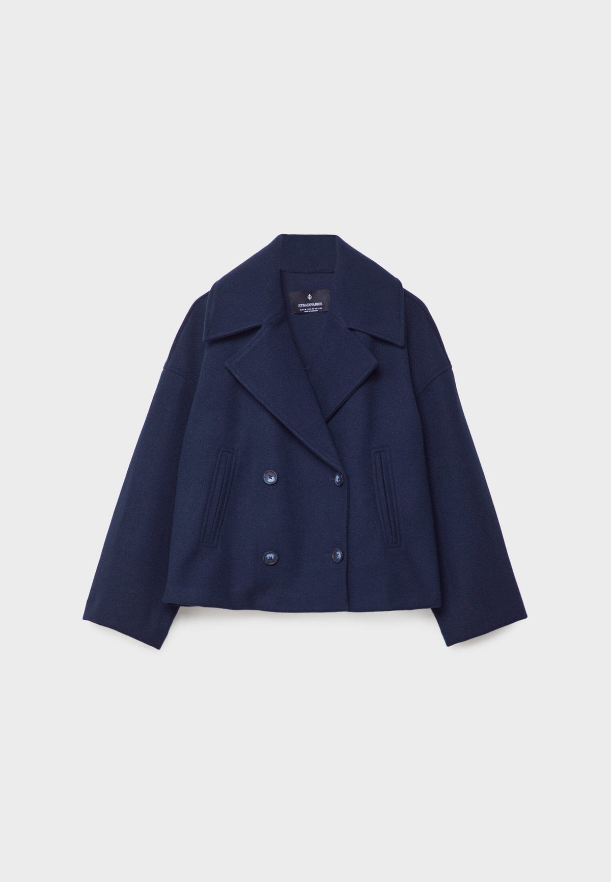 Ladies short double-breasted coat