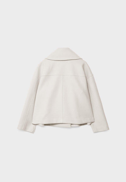 Ladies short double-breasted coat