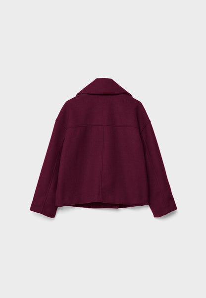 Ladies short double-breasted coat