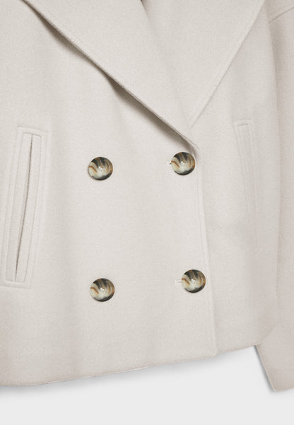 Ladies short double-breasted coat